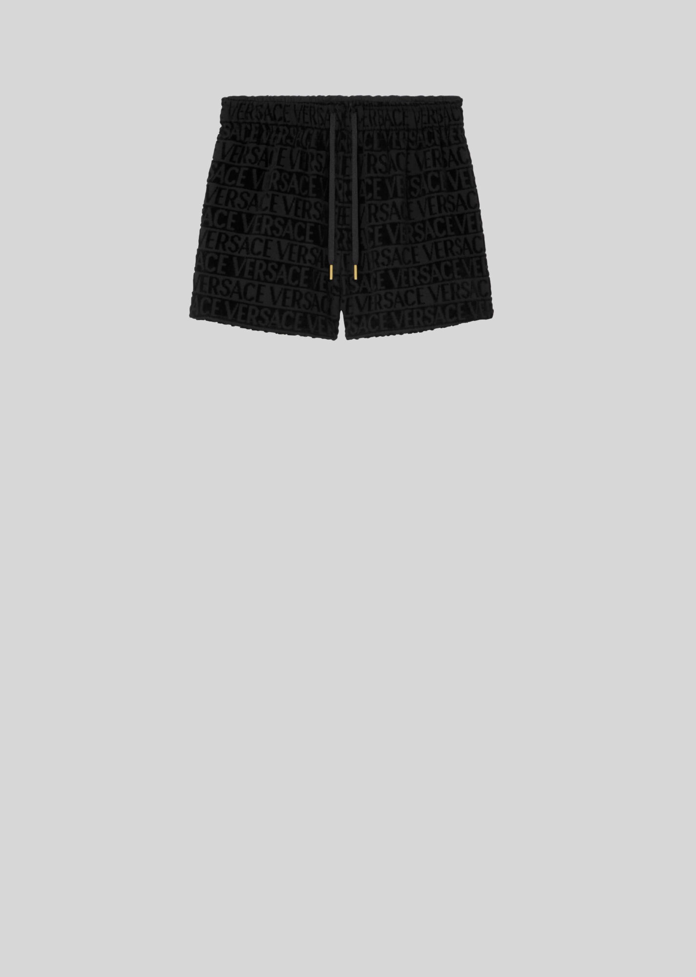 I ♡ Baroque Shorts Schwarz+Gemustert 1